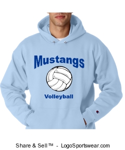 Blue 2009 Volleyball Sweatshirt Design Zoom
